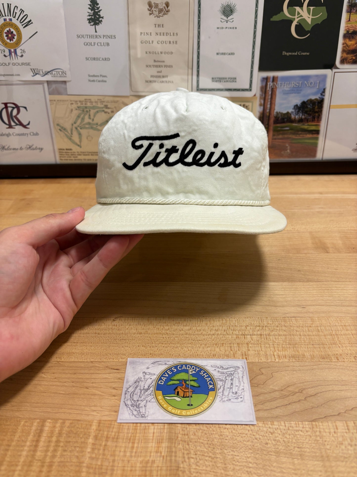 1990s Vintage Titleist Texace Script Logo Hat Rope Hat