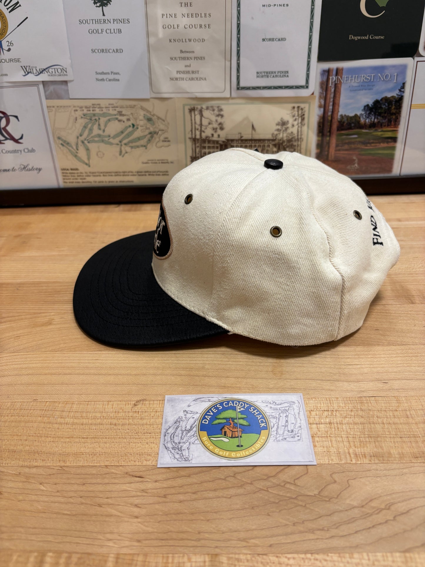 1990s Vintage Taylormade Classic Logo Leather Patch Hat