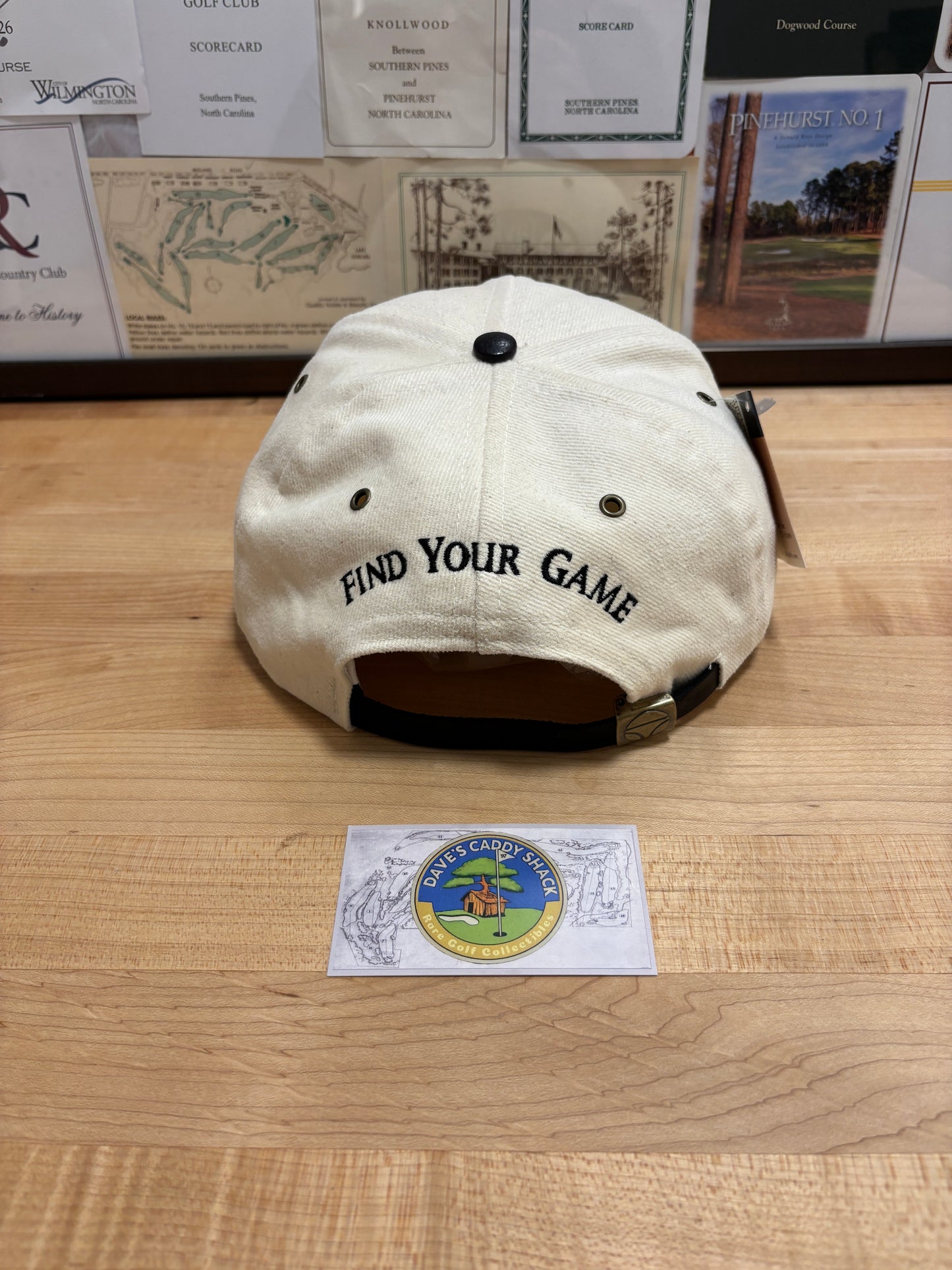 1990s Vintage Taylormade Classic Logo Leather Patch Hat