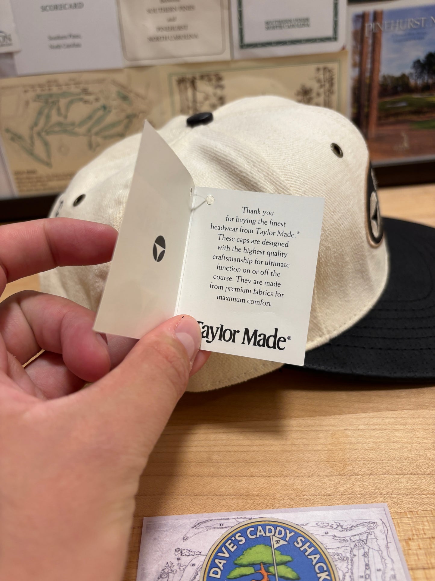 1990s Vintage Taylormade Classic Logo Leather Patch Hat