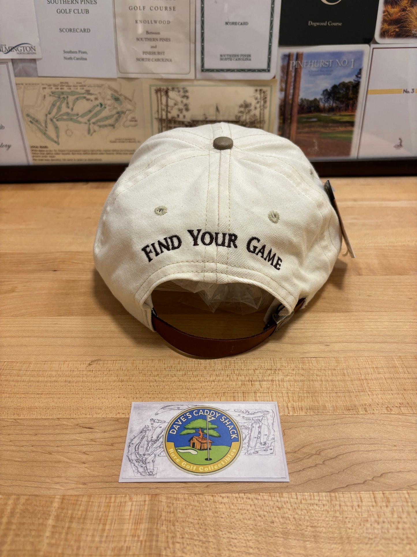 1990s Vintage Taylormade Classic Logo Hat Cream/Green