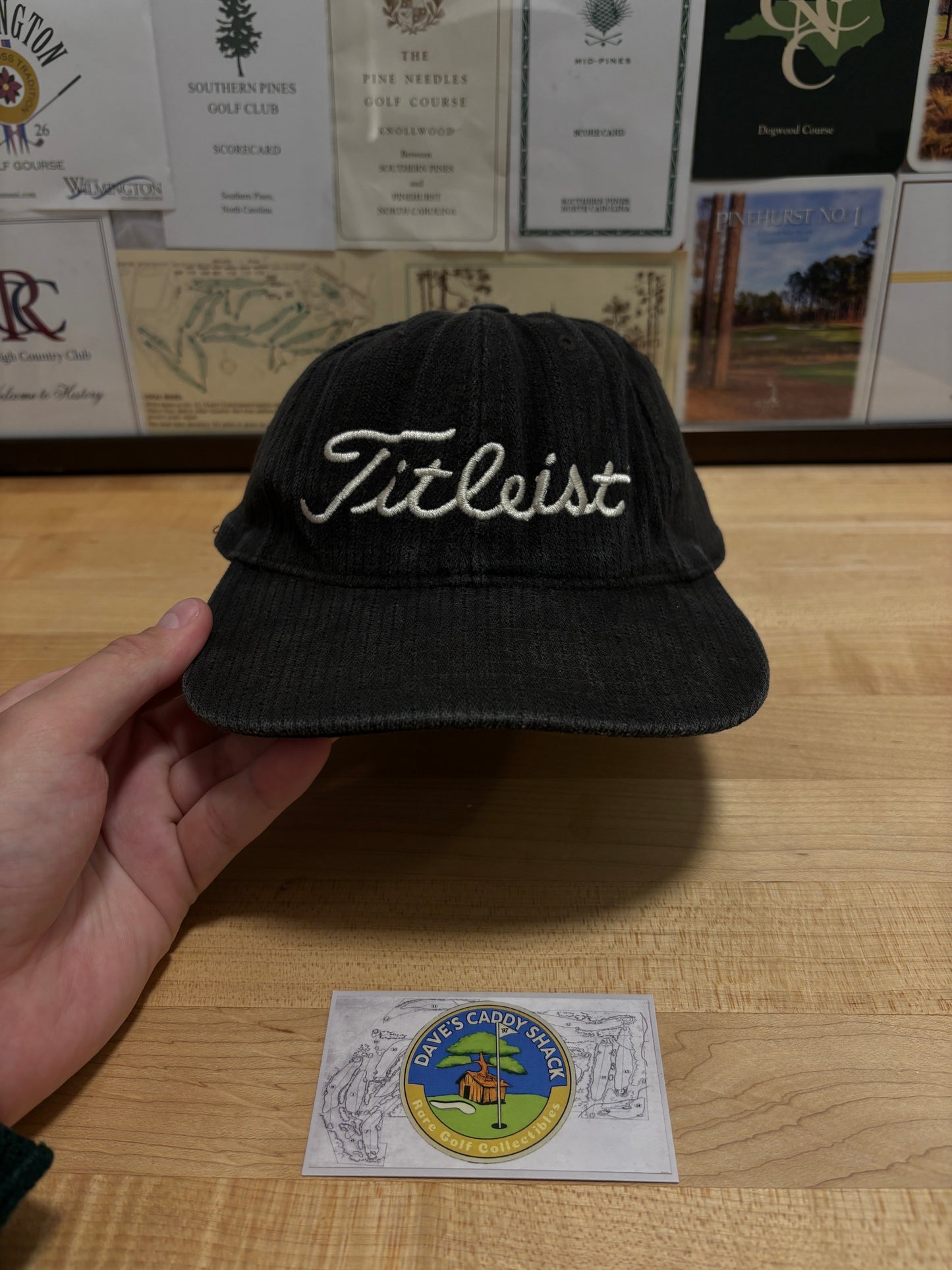 1990s Vintage Titleist Scotty Cameron The Art of Putting Script Hat Black