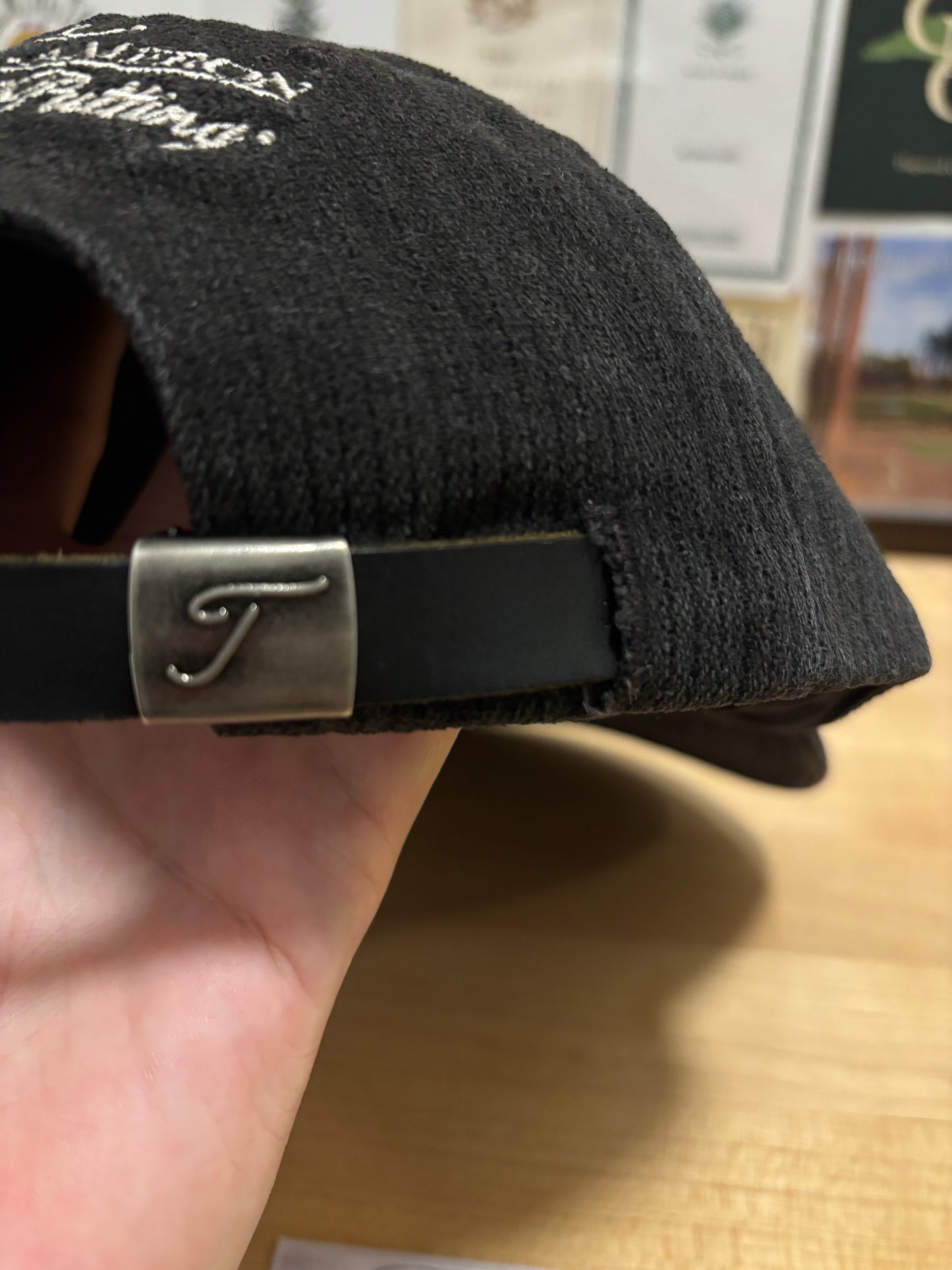 1990s Vintage Titleist Scotty Cameron The Art of Putting Script Hat Black