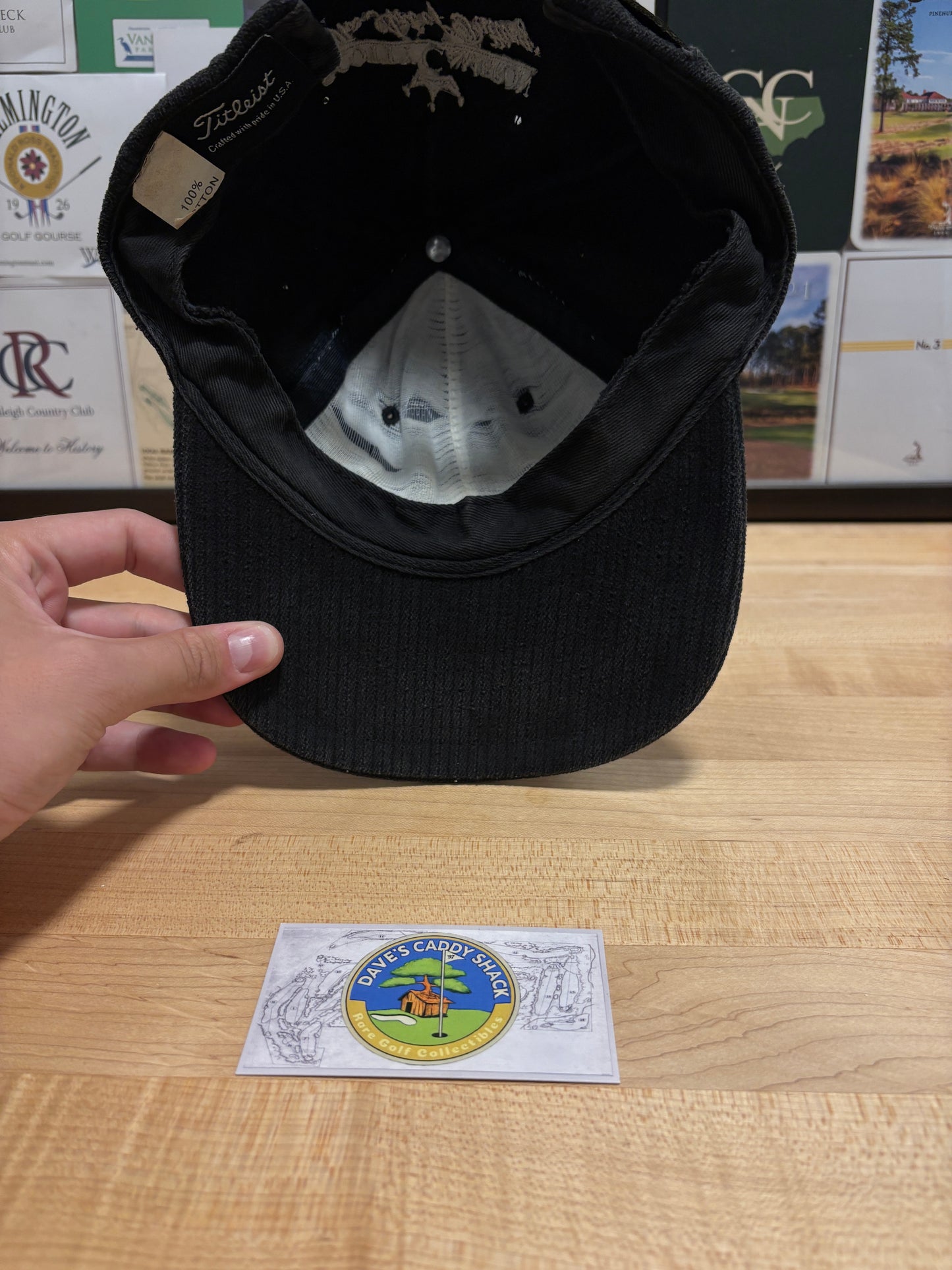 1990s Vintage Titleist Scotty Cameron The Art of Putting Script Hat Black