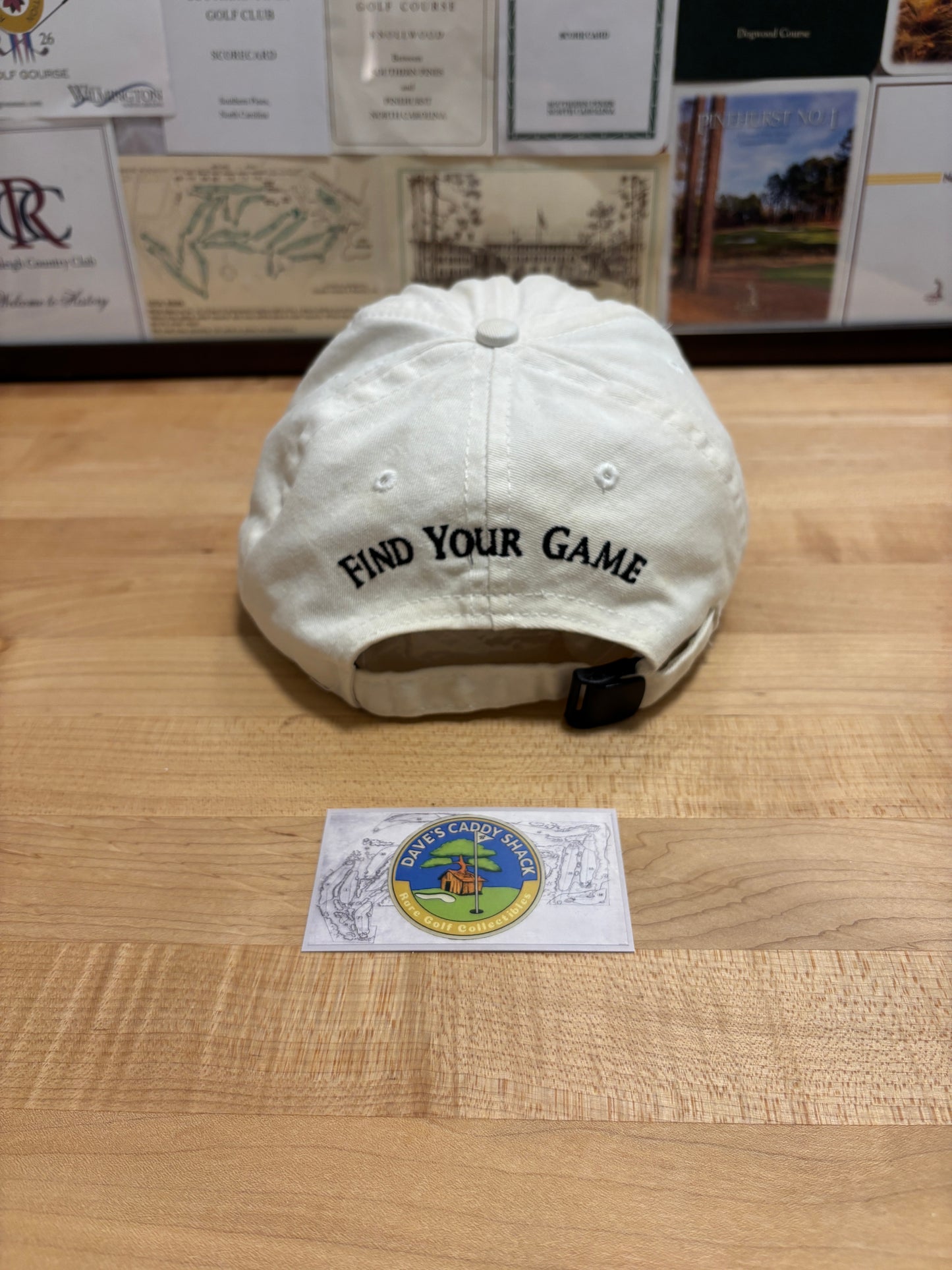 1990s Vintage Taylormade Script Logo Hat White/Black