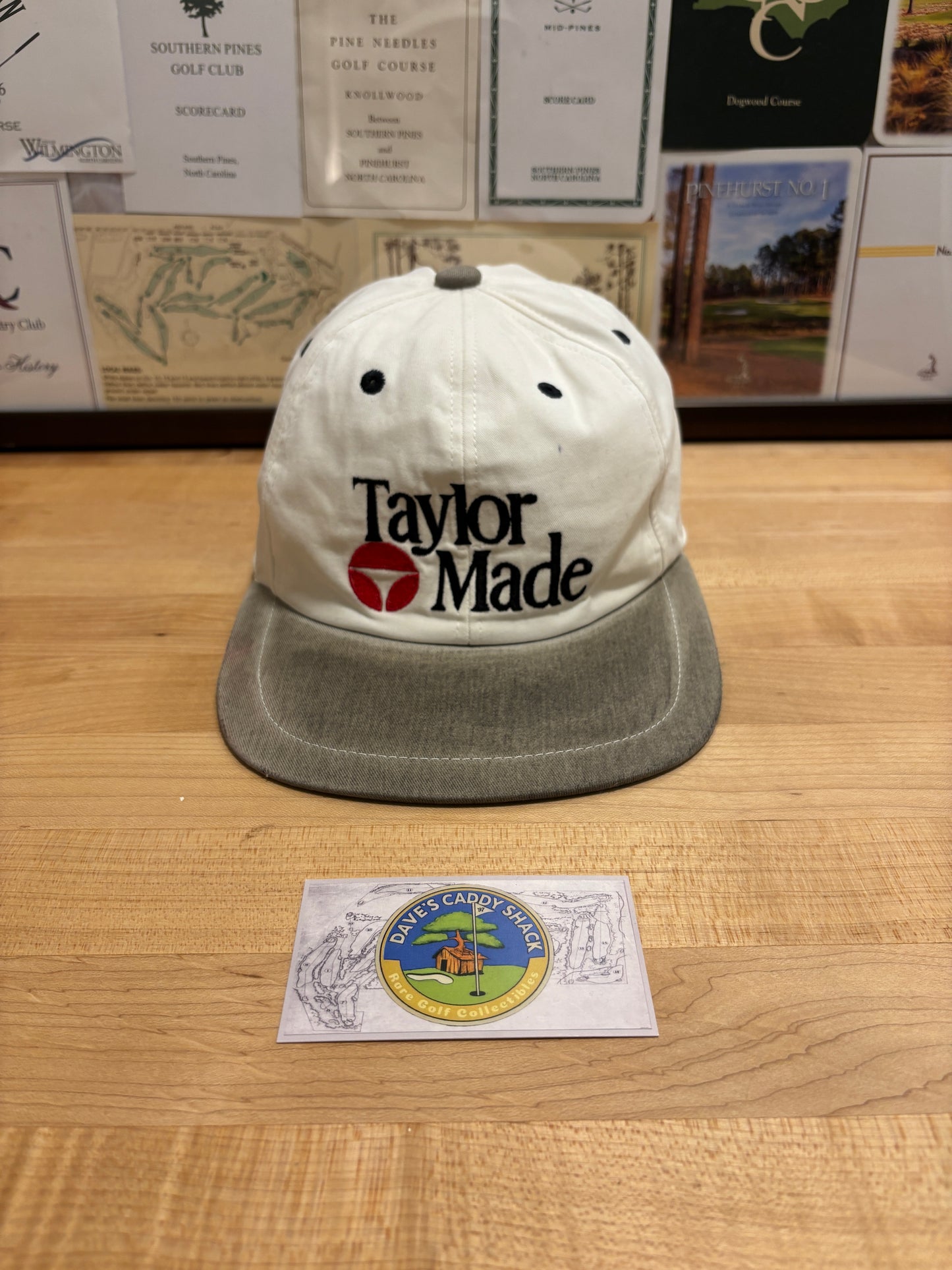 1990s Vintage Taylormade Classic Logo Zip Back Hat