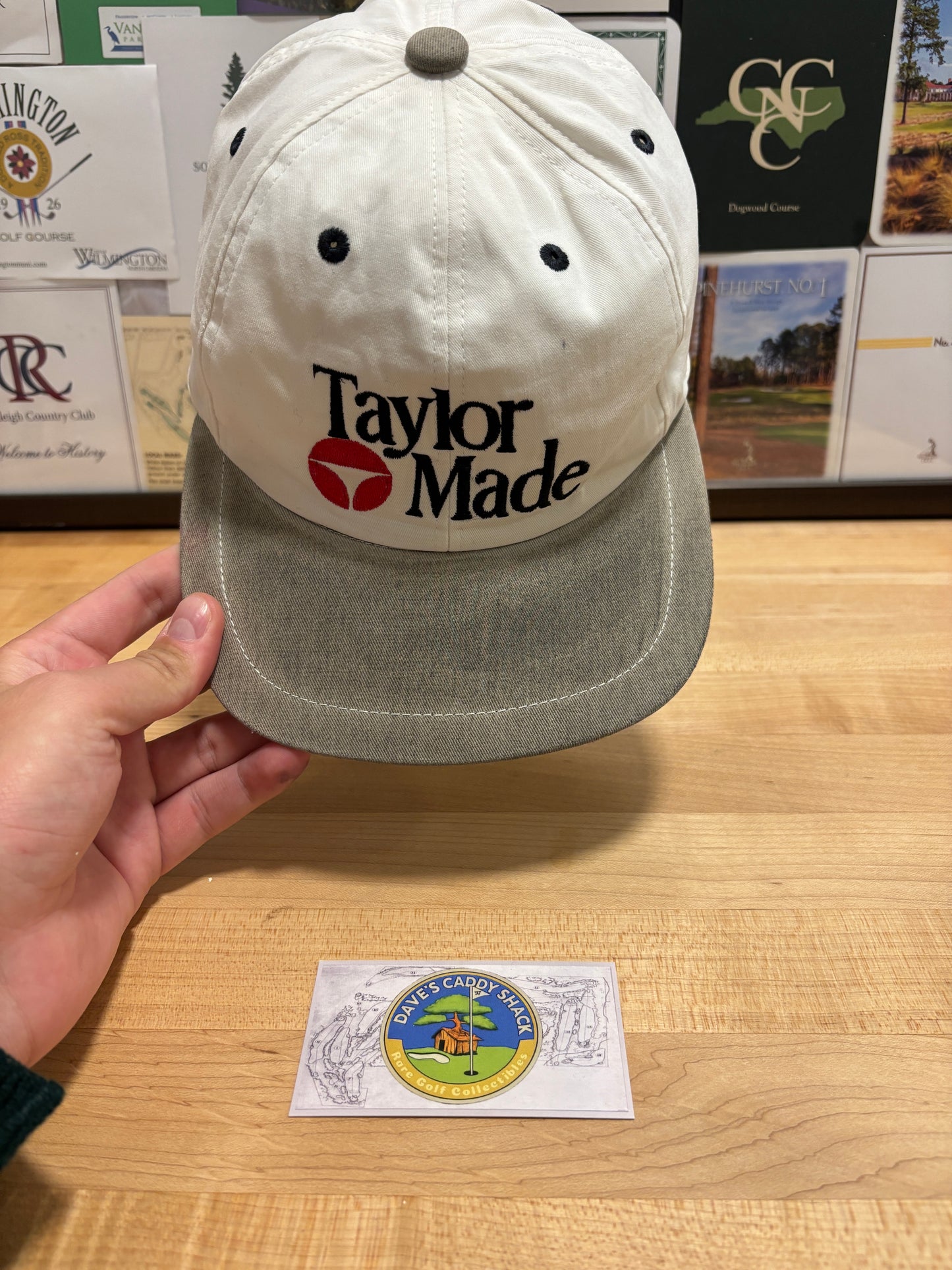 1990s Vintage Taylormade Classic Logo Zip Back Hat
