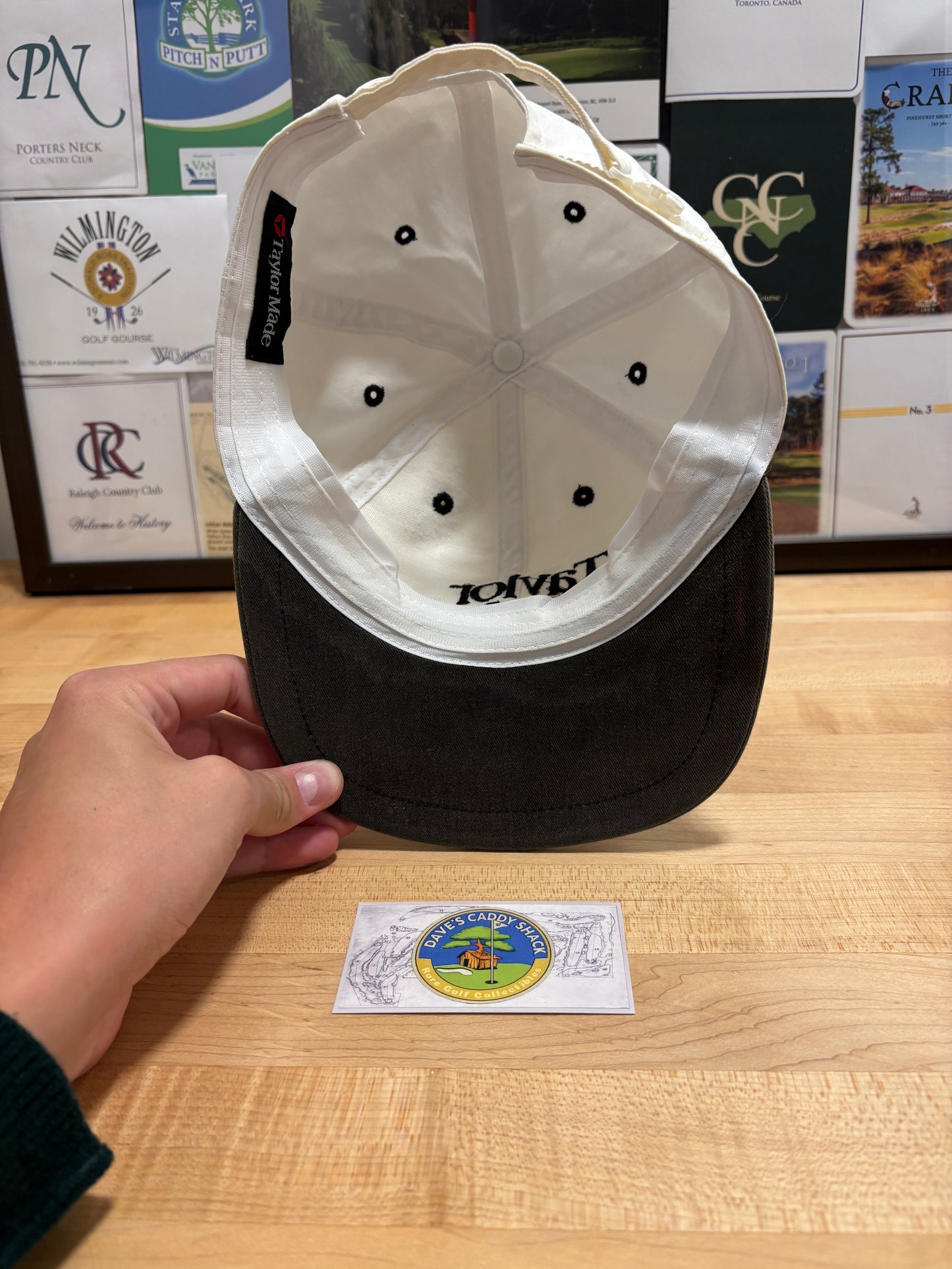 1990s Vintage Taylormade Classic Logo Zip Back Hat